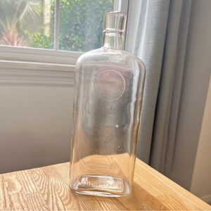 Vintage glass one quart glass bottle